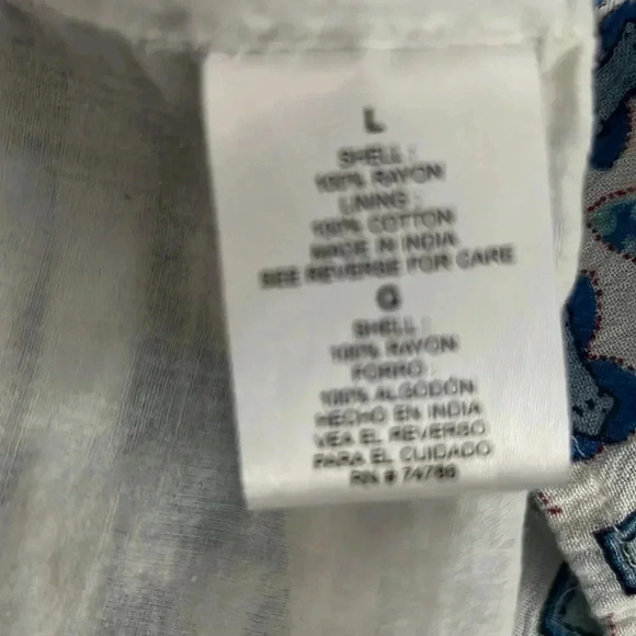 Altar'd StateTop Tunic size Large RedWhiteBlue Gypsy - Picture 5 of 5